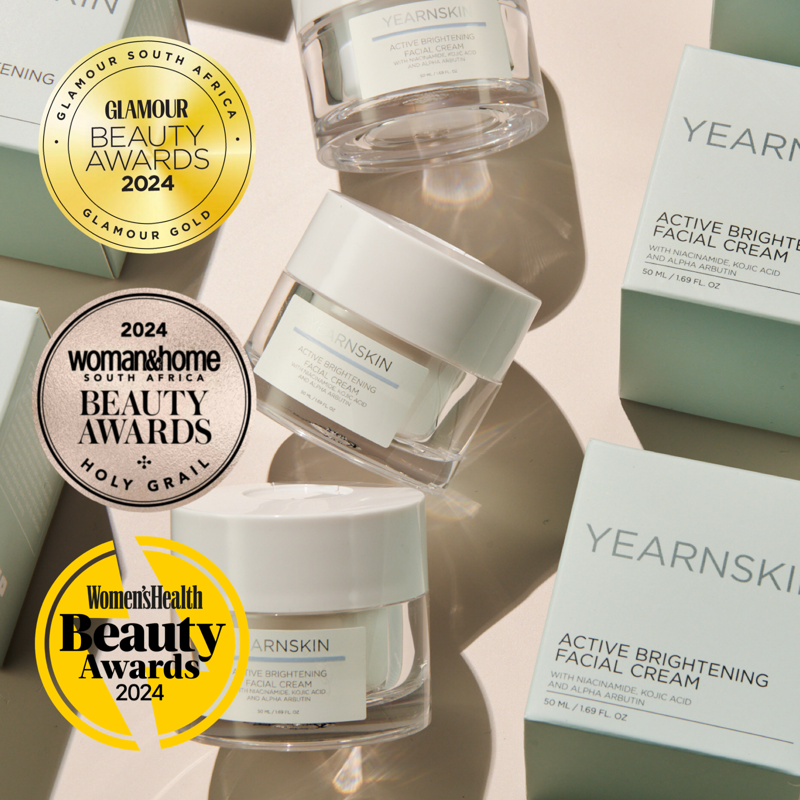 Active Brightening Facial Cream, 50 ml