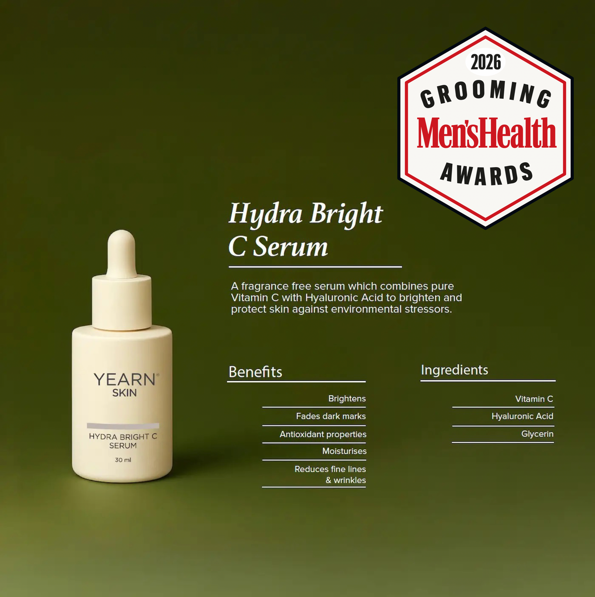 Hydra Bright Vitamin C Serum, 30 ml