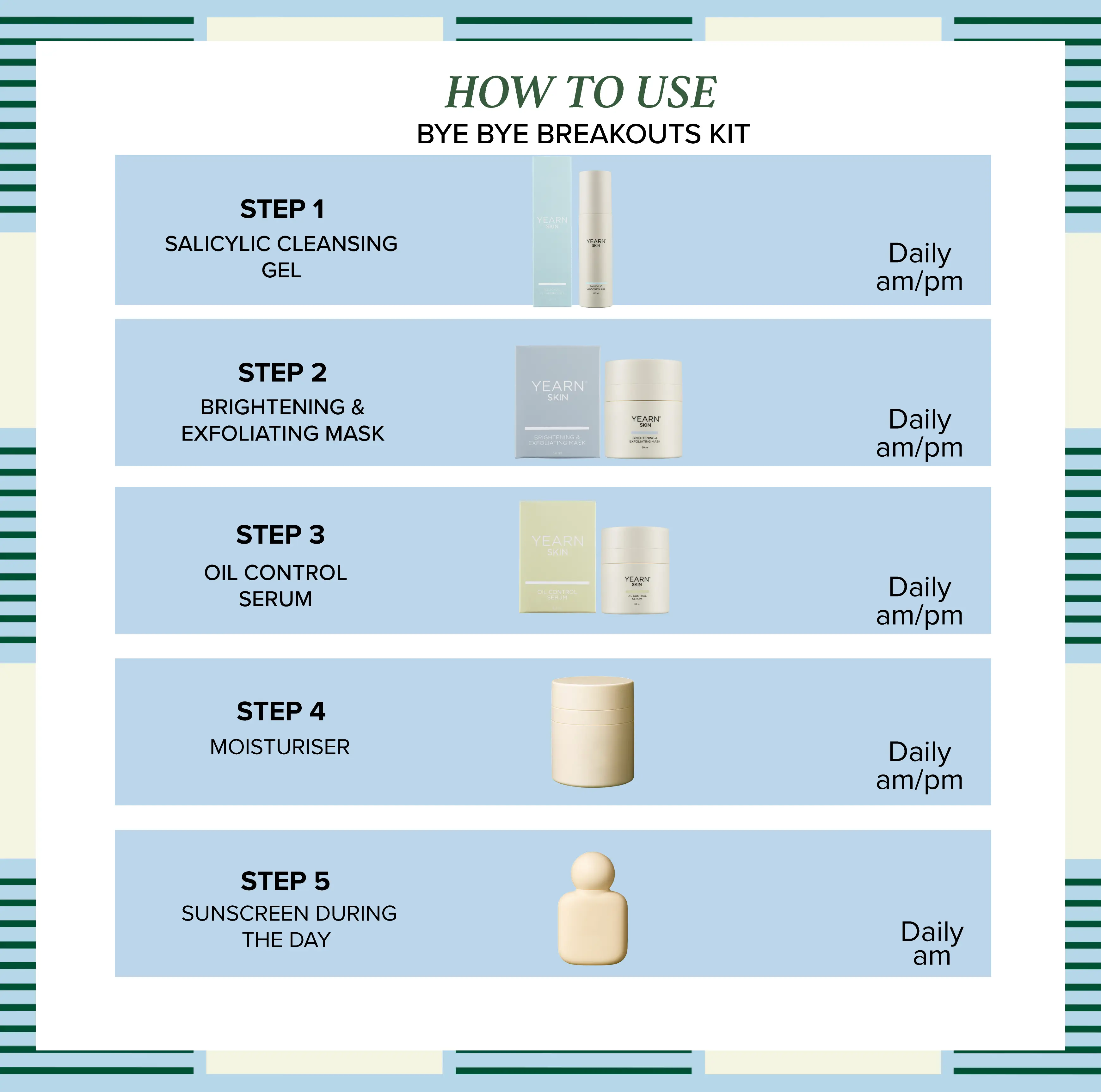 Bye Bye Breakouts | 3-Step Facial Kit