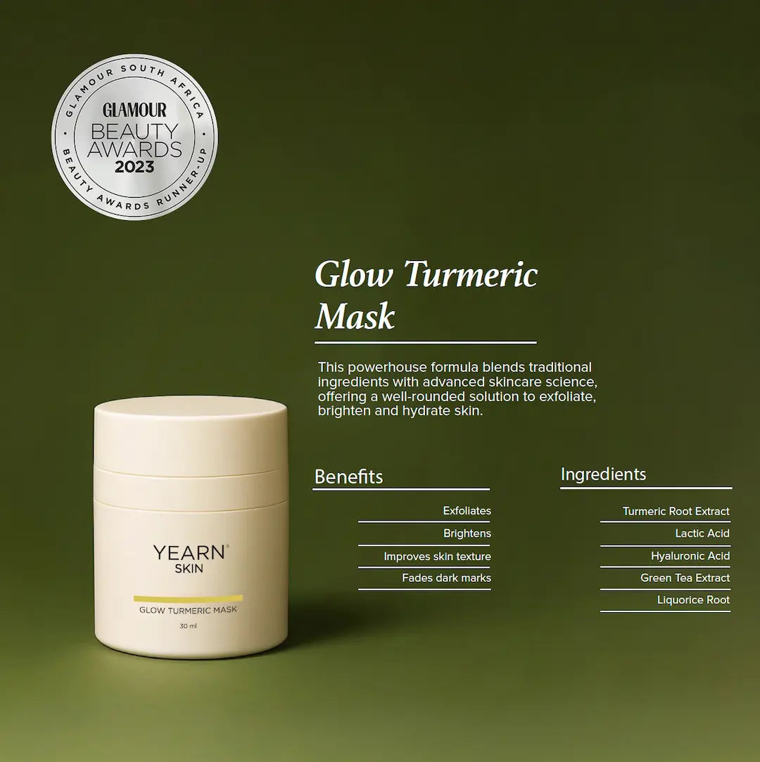 Glow Turmeric Brightening Mask, 30 ml