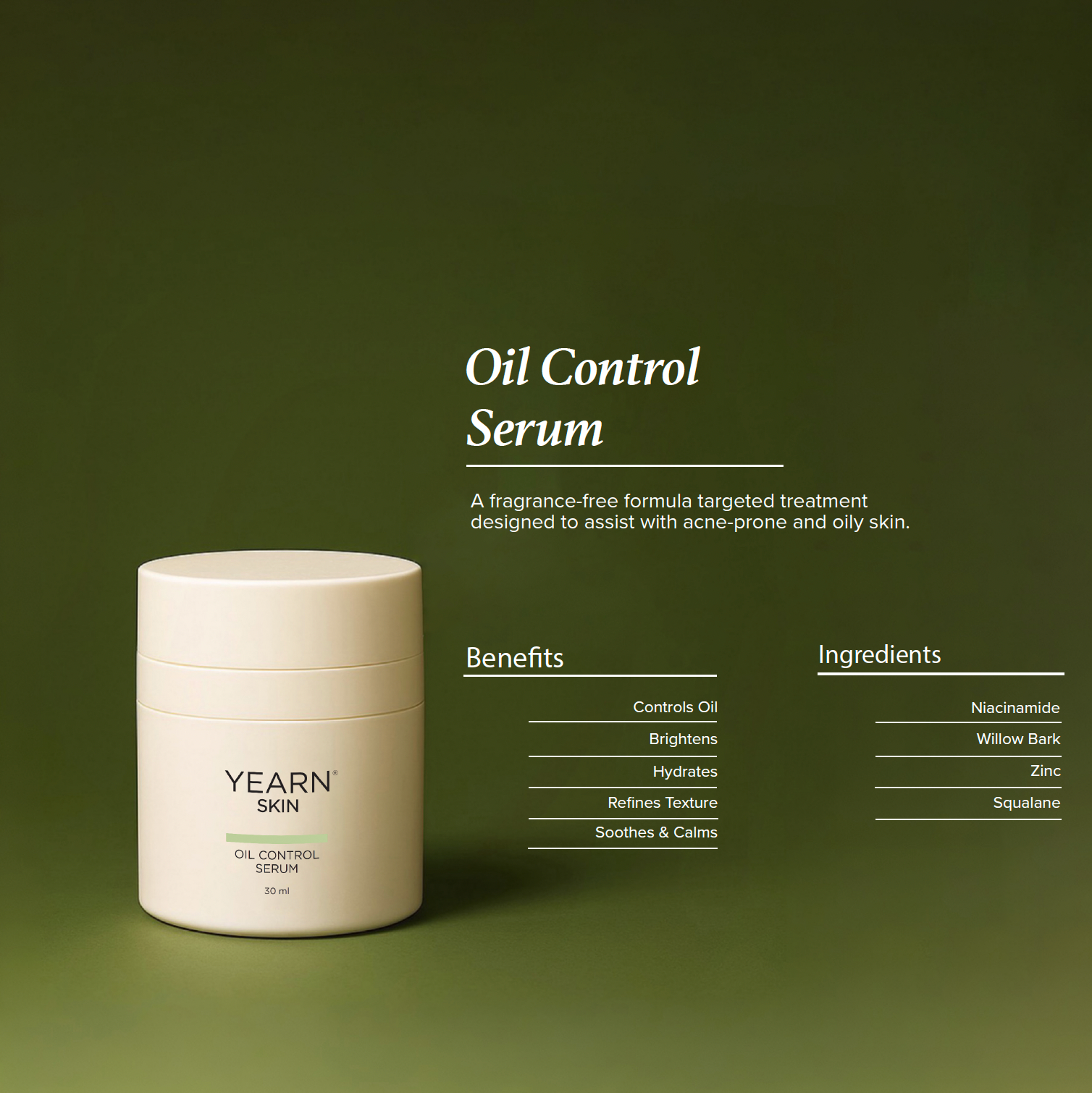 Oil Control Serum, 30 ml