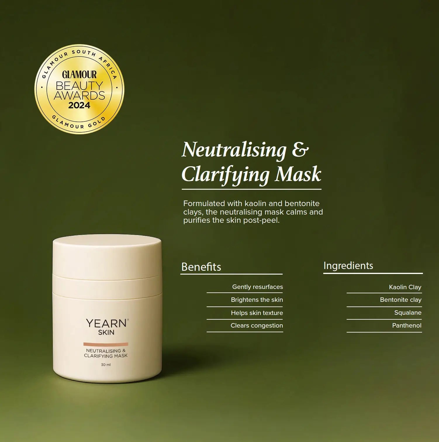Neutralising and Clarifying Mask, 30 ml