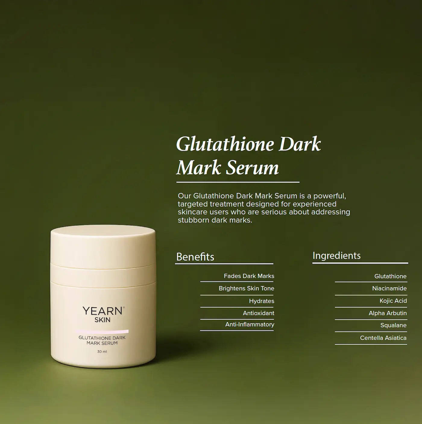 Glutathione Dark Mark Serum, 30 ml