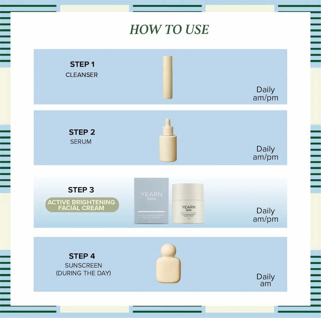 Active Brightening Facial Cream, 50 ml