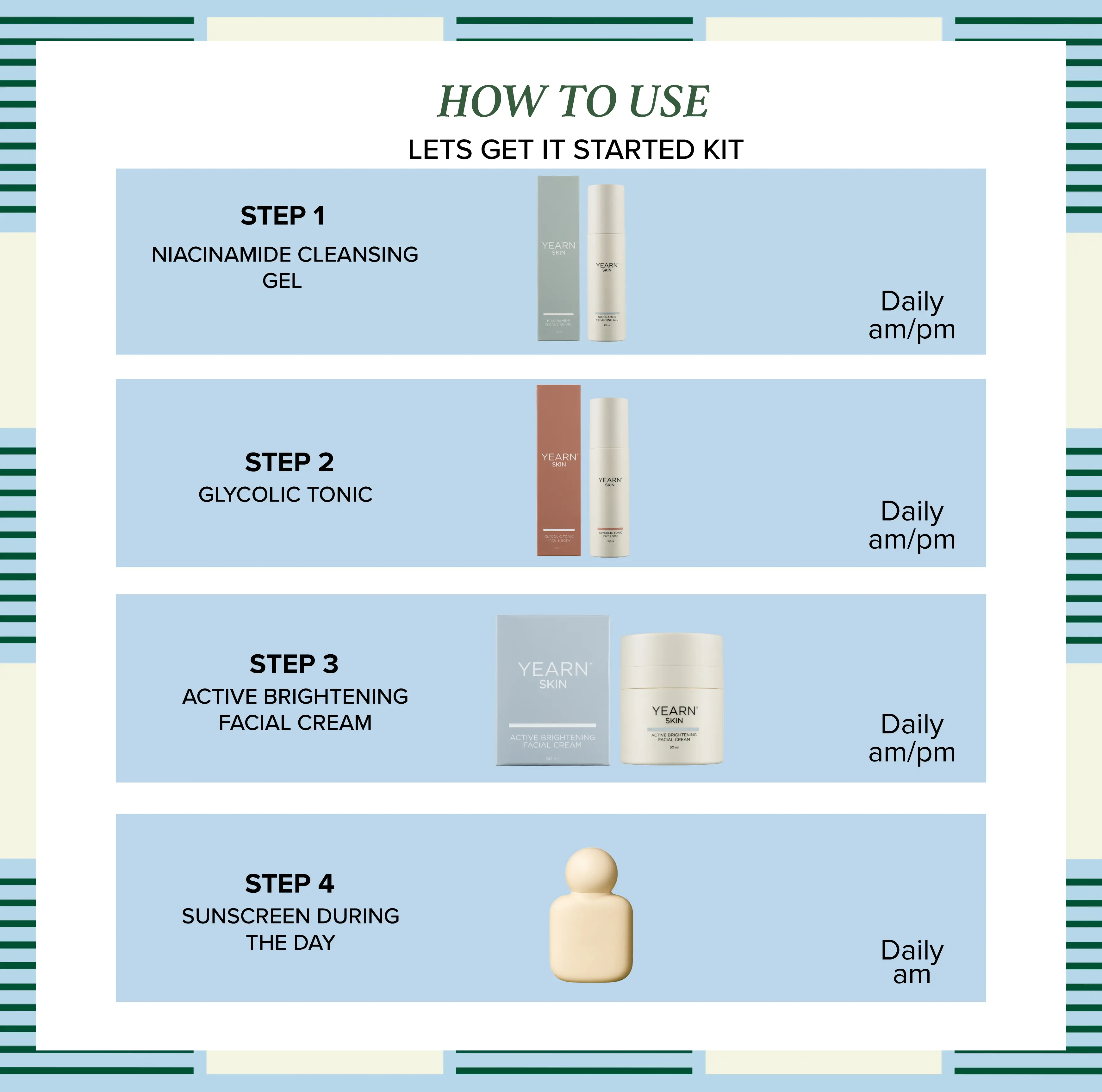 Let’s Get It Started Kit | 3-Step Facial Kit