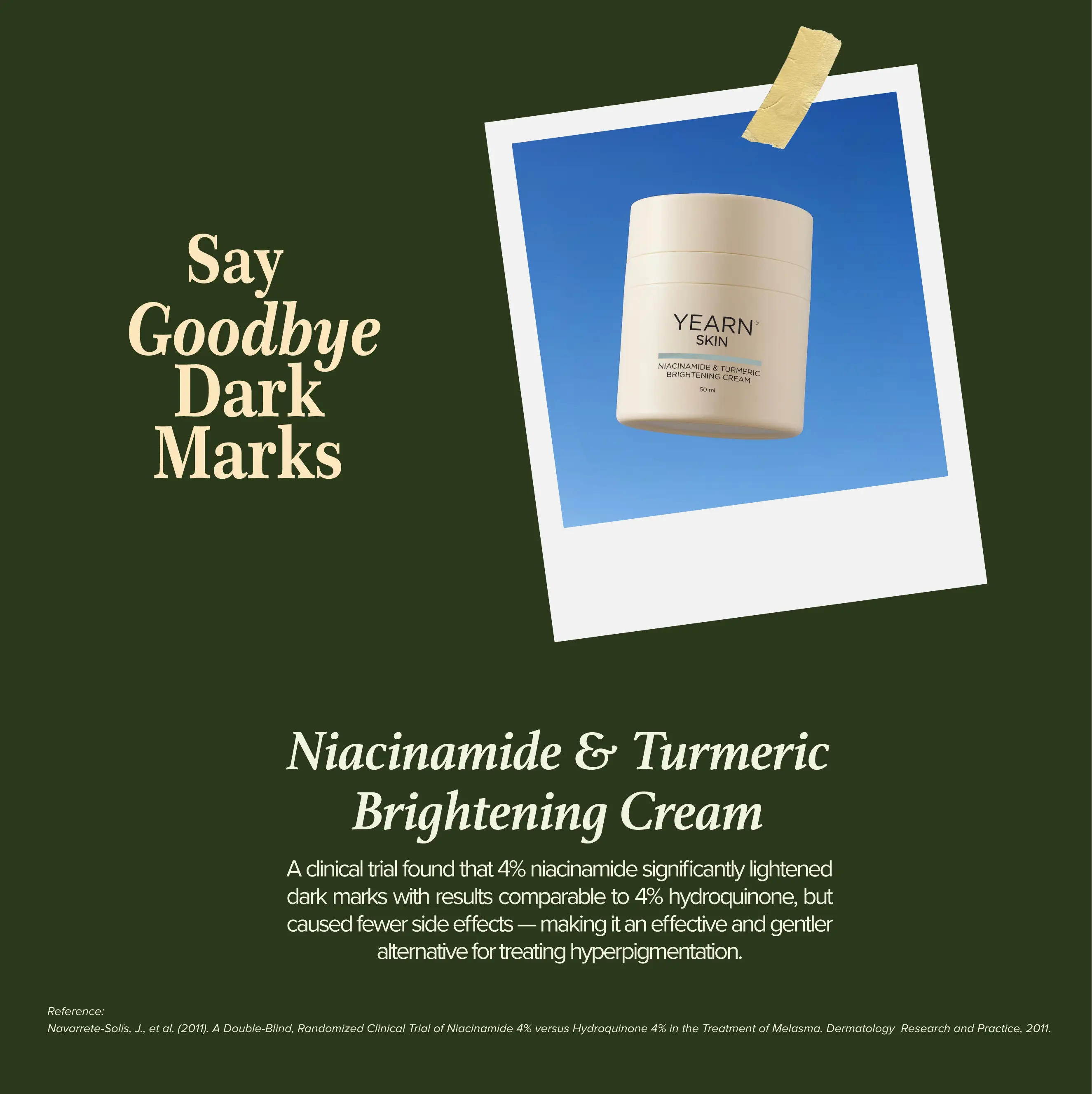 Niacinamide and Turmeric Brightening Cream, 50 ml