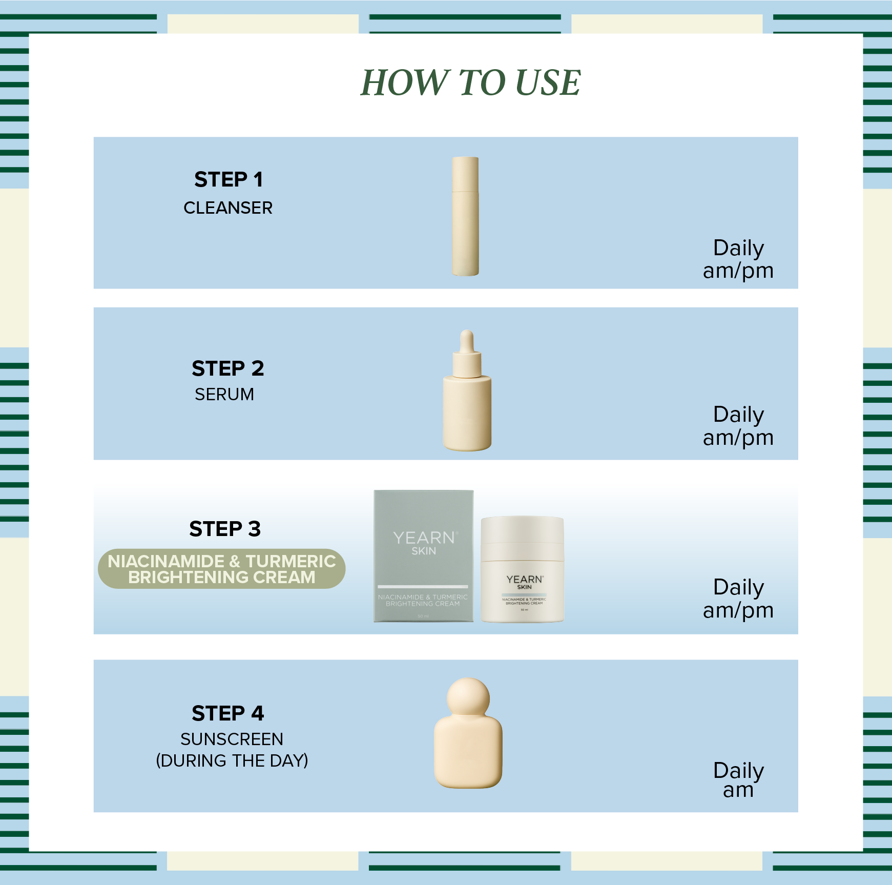 Niacinamide and Turmeric Brightening Cream, 50 ml