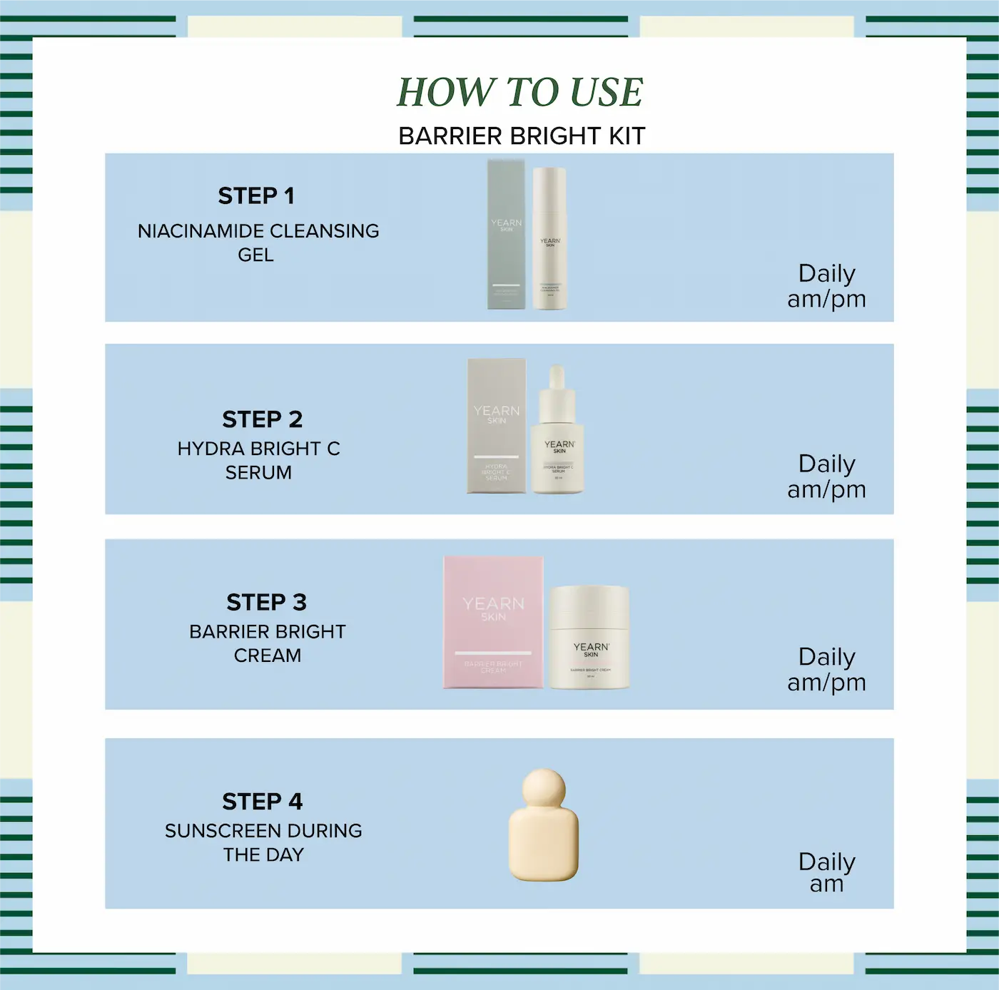 Barrier Bright Kit | 3-Step Facial Kit